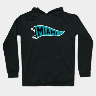 Miami Pennant - Black Hoodie